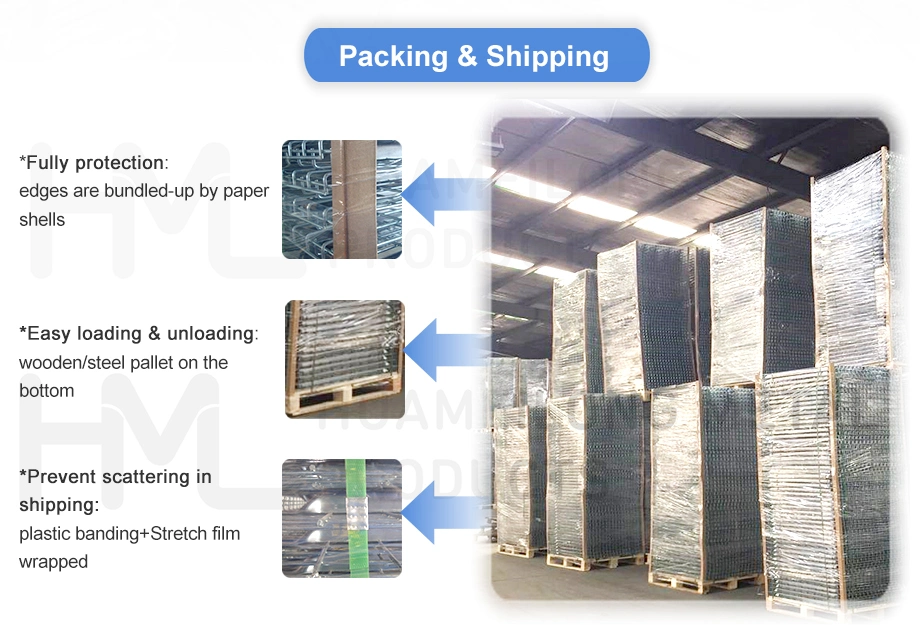 Welded Steel Metal Wire Mesh Decking Railing for Pallet Racking