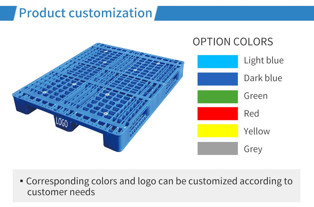 Wholesale Standard Size 1200*1000*150mm Grid 3 Skids 4 Way Entry Steel Reinforced Industrial Durable Warehouse Storage Rackable Euro Heavy Duty Plastic Pallet